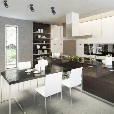 ML314-1 MR16/GU10, чорний, поворотний, ф54*133 мм  LC